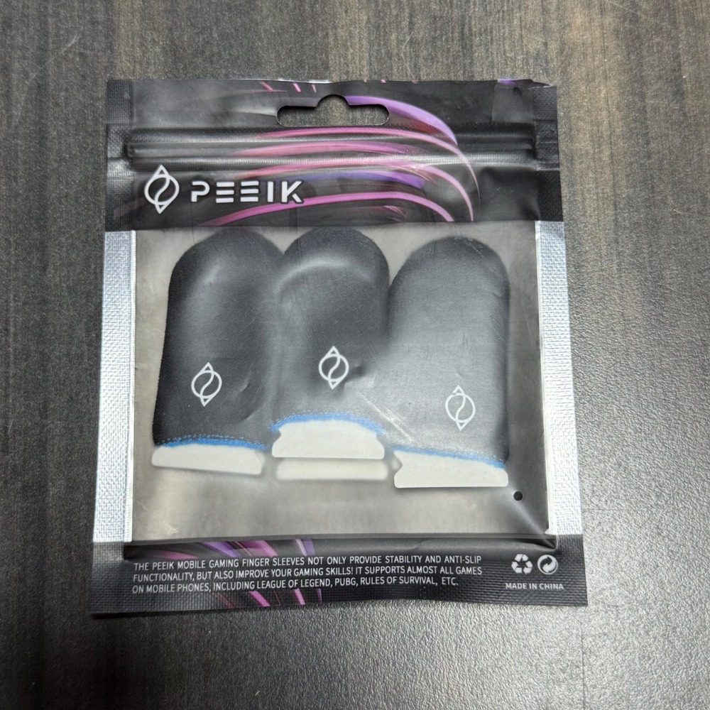 PEEIK Mobile Gaming‎ Finger Sleeves Anti-Slip Sweat-Proof Thumb Sleeve